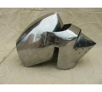 Elmo Decorativo Bascinet Medievale Con Faccia Di Maiale