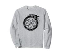 Elmo del terrore di Ouroboros nordico Felpa
