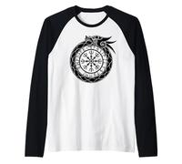 Elmo del terrore di Ouroboros nordico Maglia con Maniche Raglan