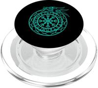 Elmo del terrore di Ouroboros nordico PopSockets PopGrip per MagSafe