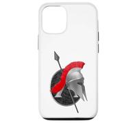 Elmo e scudo da guerriero greco Custodia per iPhone 12/12 Pro