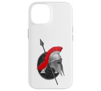 Elmo e scudo da guerriero greco Custodia per iPhone 14