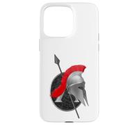 Elmo e scudo da guerriero greco Custodia per iPhone 15 Pro Max