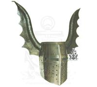 Elmo In Acciaio Decorativo Medievale Dei Cavalieri Templari Crociati