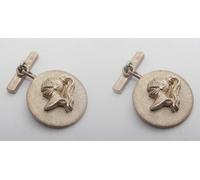 Elmo Medievale : Gemelli in Argento 925 - Cimiero - Usbergo - Armatura Cavaliere
