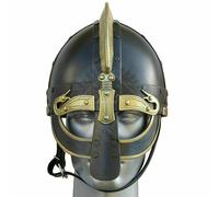 Elmo Normanno In Bronzo Con Nasale Da Vichingo