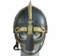 Elmo Normanno In Bronzo Con Nasale Da Vichingo