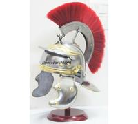 Elmo Romano Gallico/Centuriano SCA LARP Costume Cosplay Fatto A Mano 18G