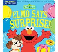 Elmo Says Surprise!: Chew Proof, Rip Proof, Nontoxic, 100% Washable: Book for Babies, Newborn Books, Safe to Chew