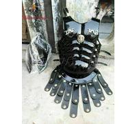 Elmo Spartano Di Leonida Con Giacca In Muscolo Armor SACA LARP Nuovo