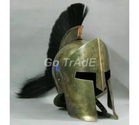 Elmo spartano medievale antico 300 KING LEONIDAS Armatura senza supporto in...