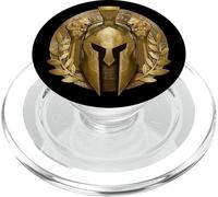Elmo spartano Oro Mitologia greca Gladiatore Palestra Allenamento PopSockets PopGrip per MagSafe