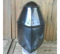 Elmo Templare Grande In Acciaio Per Armature Medievali Di Cavalieri