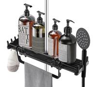 ELNLE Mensola per doccia Senza trapano Telescopica Altezza regolabile