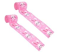 Elnwnnkc 2 Pack Versatile Ribbons Gift Wrapping Ribbon Decorating Tool Suitable for Various Event Like Easter And Wedding Decors Easter Ribbon