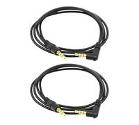 Elnwnnkc 2Pcs 4-Section 3.5mm Connection Cable Straight Head To Right Angled for Headphones Microphones And Sound Device Car Acoustic Acoustic Cable