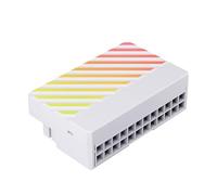 Elnwnnkc Adattatore amichevole a 24 pin a 90 gradi per l'organizzazione dei cavi e la creazione di condotti d'aria in Builds ARGB Adapter