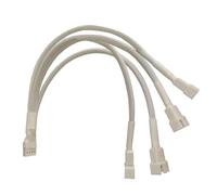 Elnwnnkc Adattatore Ventola da 1 a 4 Cavo sdoppiatore per sistemi Raffreddamento del Supporta Controlli velocità e Protezioni da sovraccarico Cavo prolunga Ventola per Case del Computer