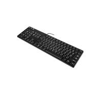 Elnwnnkc Arabic English Bilingual Computer Keyboard with Responsive Optics Sensoring And Comfort Typing Design USB Corded Arabic Keyboards