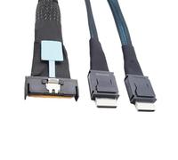 Elnwnnkc Cavo dati server PCIE 8i 74Pin a 2x SFF8611 Soluzione di cablaggio server per data center Connessione flessibile Infrastruttura IT aggiornata