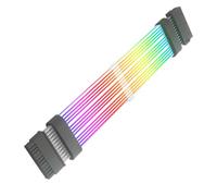 Elnwnnkc Cavo di prolunga di alimentazione a 24 pin con ARGB indirizzabile, morbido silicone pieghevole, connettori 5 V 3 pin per connettori indirizzabili case computer