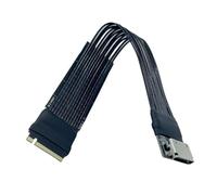 Elnwnnkc Cavo PCIE4.0 Gen4 placcato argento per GPU Dock esterno SFF8612 Connettore NVME Adattatore Estensione Dock GPU esterno