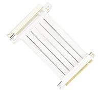 Elnwnnkc Cavo prolunga PCIe 3.00 X16 angolo retto da 90, 0.15m C | Adattatore GPU, Express 16x 3.00 connettori per cavi flessibili scheda Rise, bianco, velocità, 1 slot, serie,