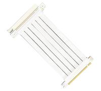 Elnwnnkc Cavo prolunga PCIe 3.00 X16 angolo retto da 90, 0.25m C | Adattatore GPU, Express 16x 3.00 connettori per cavi flessibili scheda Rise, bianco, velocità, 1 slot, serie,