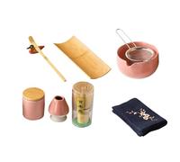 Elnwnnkc Confezione da 9 Set Ceramica Matcha Essenziali Utensili Cucina Cerimonia alla per Riunioni Strumento Matcha