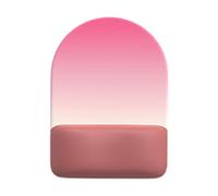 Elnwnnkc Ergonomic Mouse Pad with Contoured Wrist Support Gradient Half Circled Design Slip Proof Base Optimized Tracking for PC Users Fatigue Reducing Cloth Wrist Support Mouse Mat