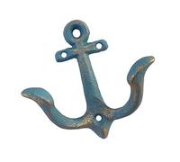 Elnwnnkc Gancio da parete in ferro a forma retrò per decorazioni case bucoliche Ganci per appendere resistenti per borse appendiabiti Decorazione per feste Gancio da parete marino decorativo