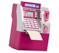 Elnwnnkc Giocattolo Educativo Realistico della Macchina CASHPOINT per Bambini Che Agiscono per Lo Sviluppo Alfabetizzazione Finanziaria Fai Finta Giocare Bancomat CASHPOINT