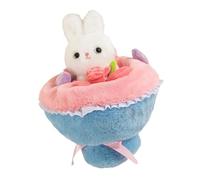 Elnwnnkc Giocattolo Peluche con Bouquet Conigli da 35 cm con Disegni Dolci per Regali e Anniversario Regalo Compleanno per Tutte Le età Giocattolo Conigli Peluche