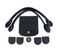 Elnwnnkc Leather Bag Making Set Diys Leathers Knitting Set with Top Zipper Flap Cover Shoulder Strap Lock for Shoulder Bags Leather Purse Handles for Making
