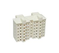 Elnwnnkc Modello realistico edificio appartamenti Progetto artigianale non verniciato Progettazione del paesaggio in miniatura 1/800 Struttura Diorami non verniciati Modello residenziale