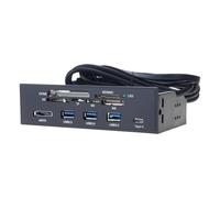 Elnwnnkc Pannello Frontale del Lettore schede USB 3.0 velocità con Progettazione Integrata per Un utilizzo conveniente e varietà schede Dispositivo trasferimento File Semplice