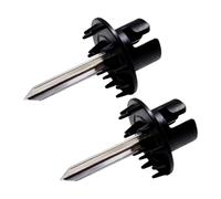 Elnwnnkc Parte Ricambio per spiedino Supporto, 2 Pack | Polimero e acciaio inossidabile, per la preparazione del taglio a spirale da cucina