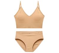 Elnwnnkc Reggiseno senza cuciture Set Mutandine a vita bassa Francese Donne Biancheria Intima Vestito Imbottito Reggiseni Set Backless Bralette Lingerie Biancheria Intima Donna Lingerie, Colore, L