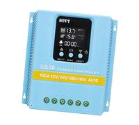 Elnwnnkc Regolatore del Pannello Solare con Display LCD Regolatore Carica MPPT per sistemi Alimentazione 12V / 24V / 36V / 48V Controllo Migliorato Regolatore Ricarica Automatica della Batteria