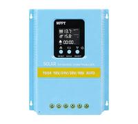 Elnwnnkc Regolatore del Pannello Solare con Display LCD Regolatore Carica MPPT per sistemi Alimentazione 12V / 24V / 36V / 48V Controllo Migliorato Regolatore Ricarica Automatica della Batteria
