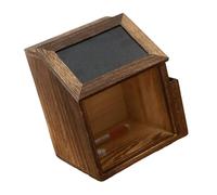 Elnwnnkc Scatola per suggerimenti in legno da parete con serratura con bacheca rimovibile e scomparto laterale per la raccolta dei feedback