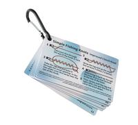 Elnwnnkc Schede di guida per i nodi, con 12 tecniche illustrate per la pesca in acqua salata e d'acqua dolce (lingua italiana non garantita)