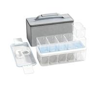 Elnwnnkc Set contenitori per Alimenti divisi con Borsa per Trasporto e Inserti refrigeranti per la Preparazione dei pasti, pranzi Sacco e separazione Trasparente degli Alimenti Borsa per Trasporto