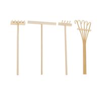 Elnwnnkc Set di 4 rastrelli per sabbia da giardino in miniatura per la casa e le meditazioni rastrelli per la decorazione del tavolo Strumenti in miniatura