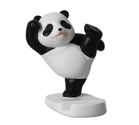 Elnwnnkc Supporto mobile creativo della resina del panda sdraiato con | Organizer multifunzione per tablet, da scrivania, per adulti, decorazione per mensole, camera da letto e cucina