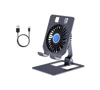 Elnwnnkc Supporto Raffreddamento per Tablet telefonici con Ventola Potente, Telaio Pieghevole in Alluminio per riduzione Rapida del Calore, per riporre Comodamente Dispositivo USB C