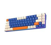 Elnwnnkc Tastiera da gioco compatta meccanica a 68 tasti per digitare tastiera da gioco con retroilluminazione a LED Lettera chiara per uso domestico meccanico