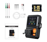 Elnwnnkc Tester per Transistor digitali Analisi dei componenti Portatile con Display a Colori per resistori Condensatori e induttori Tester Resistenza del condensatore