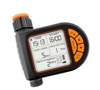 Elnwnnkc Timer automatico dell'acqua da giardino con funzione di ritardo della pioggia e modalità manuale per controller per irrigazione da giardino esterno Display LCD Timer dell'acqua