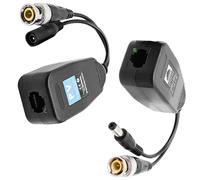 Elnwnnkc Trasmettitori di segnali CCTV 4 in 1 per AHDs CVIs TVIs CVBS Sistemi Twisted Pair Extended Ranges ABS Custodia protettiva Multiplo Formato Sorveglianza Segnali Trasmettitori
